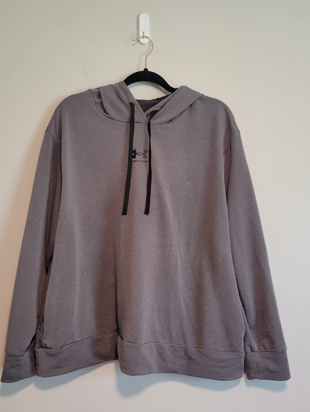 Under Armour Woman's Heather Thin Gray Hoodie Size 1X